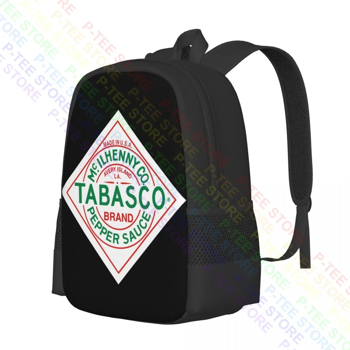 Tomato Cartoon Tabasco Sauce PepperBackpack Large Capacity Foldable Art Print