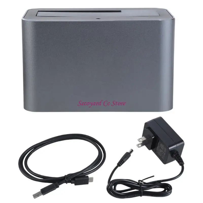 

Док-станция для жесткого диска N3UC USB3.0 Type C, чехол для чтения твердых дисков 2,5/3,5 дюйма со светодиодным индикатором