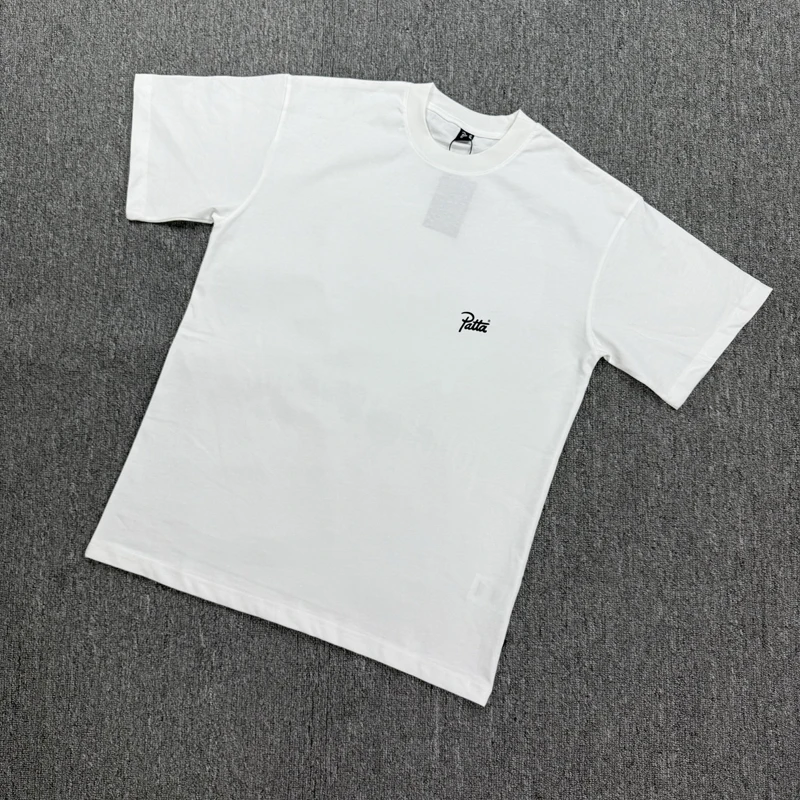 Patta Cotton Letters Logo Short Sleeve T-Shirt High Street Men Women Casual Tee Top Clothing
