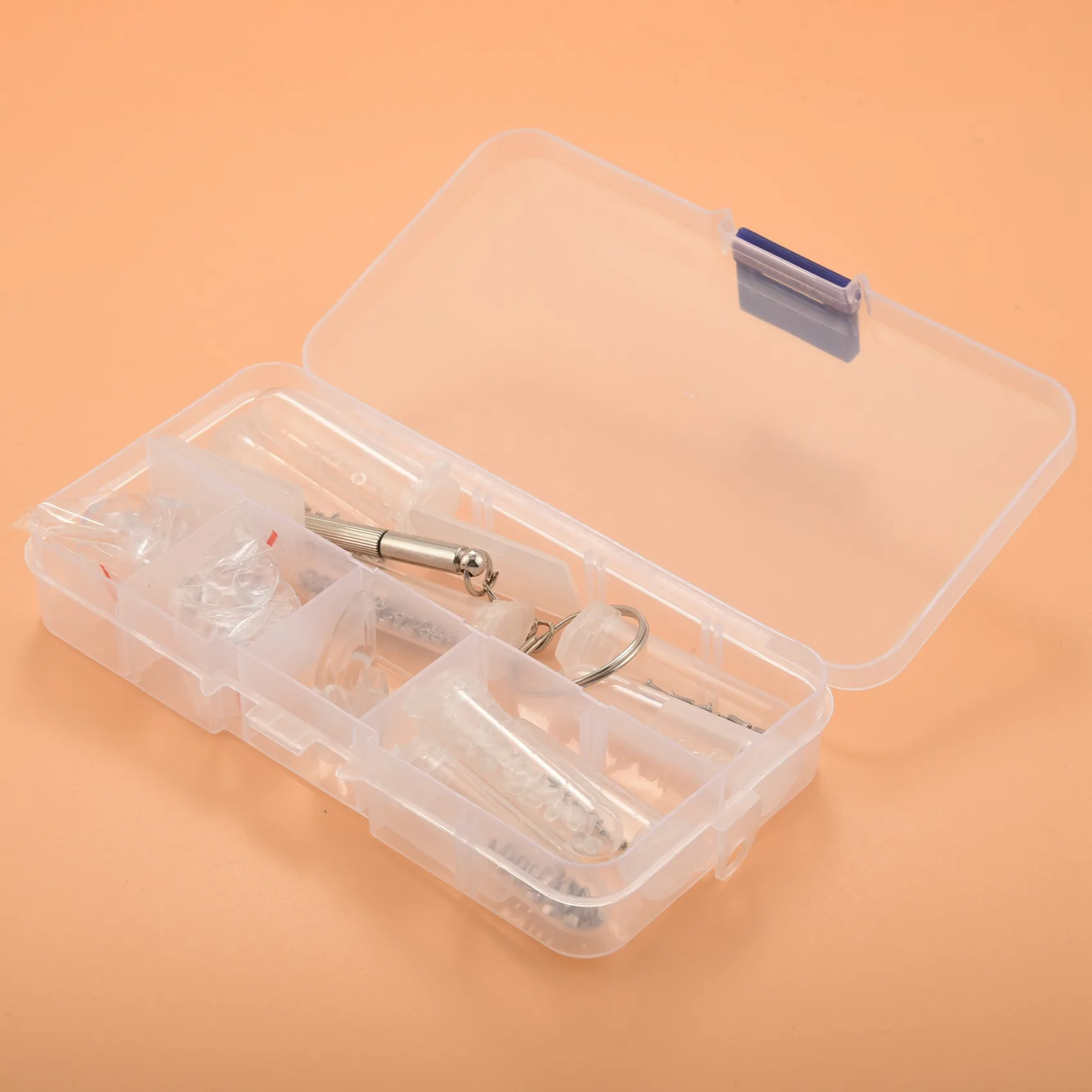 AEE3-Glasses Optical Repair Tool Assortment Kit Screw Nut Nose Pad Set Durable Eyeglass Assortment Kit Set