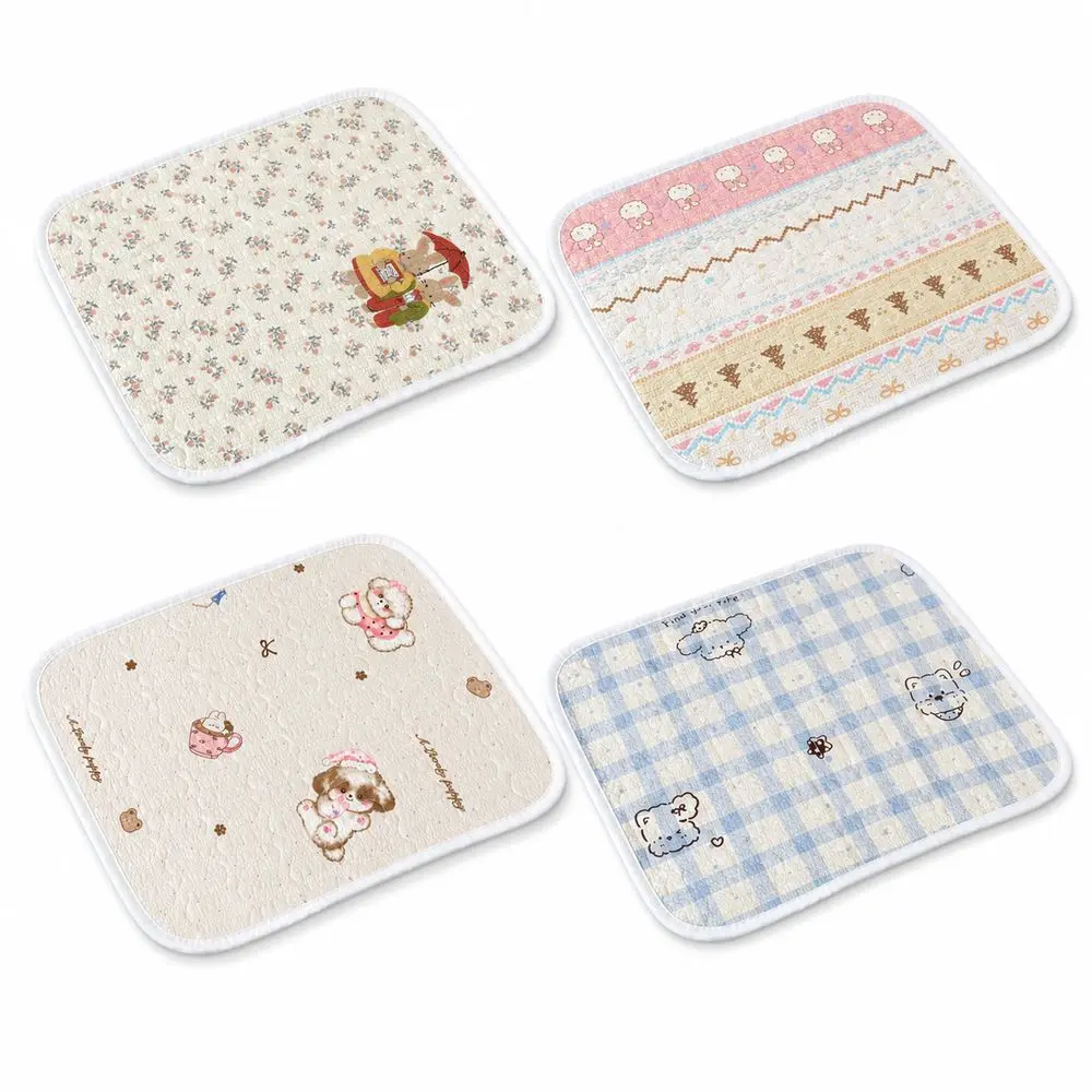 Polyester Portable Seat Pad Lightweight Portable Protective Seat Mat Protective Barrier Printed Pattern Travel Seat Cover