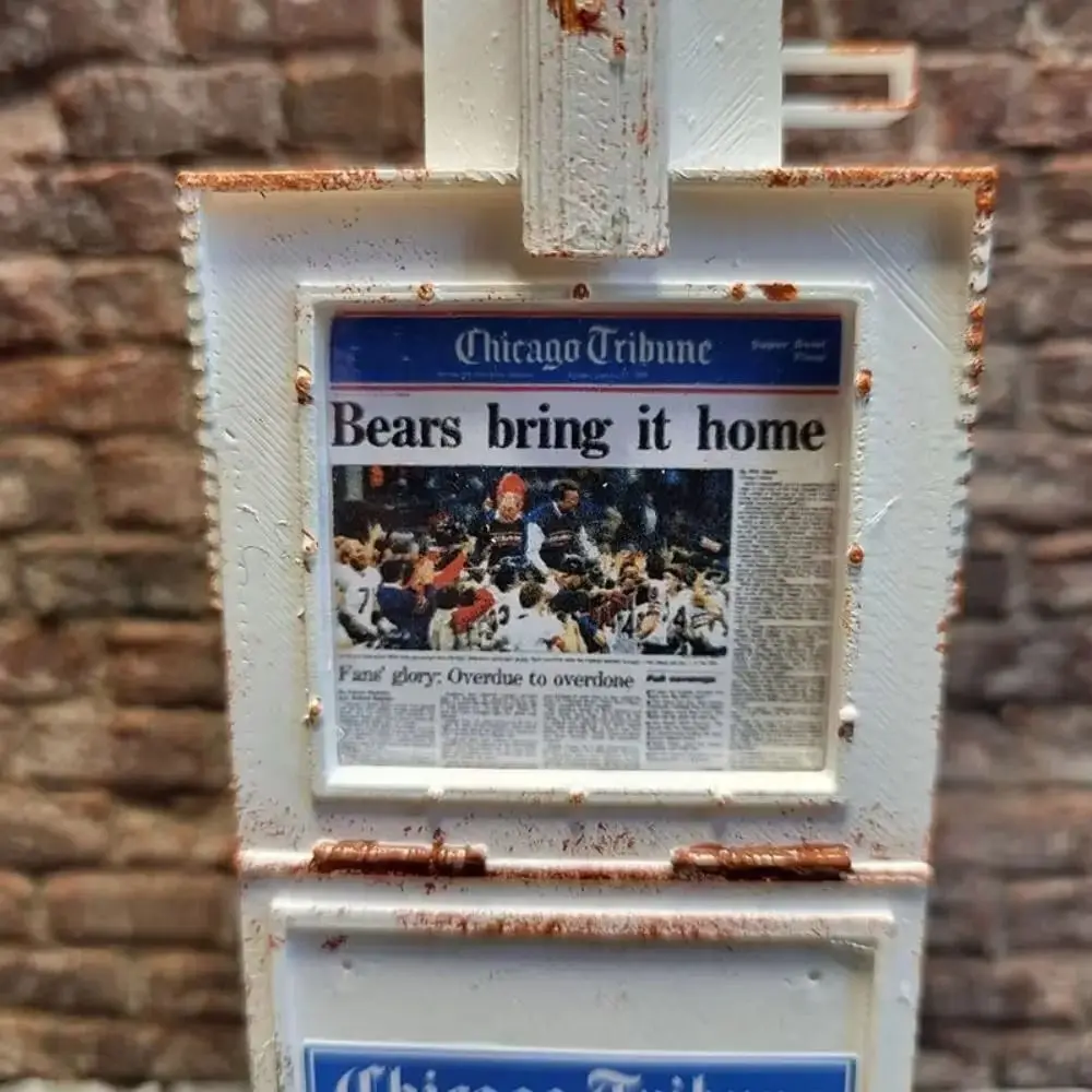 Miniaturowa telefoniczka w skali 1:12, w stylu vintage, meble do domku dla lalek, miniaturowa skrzynka pocztowa, ozdoba, dekoracja budki telefonicznej.