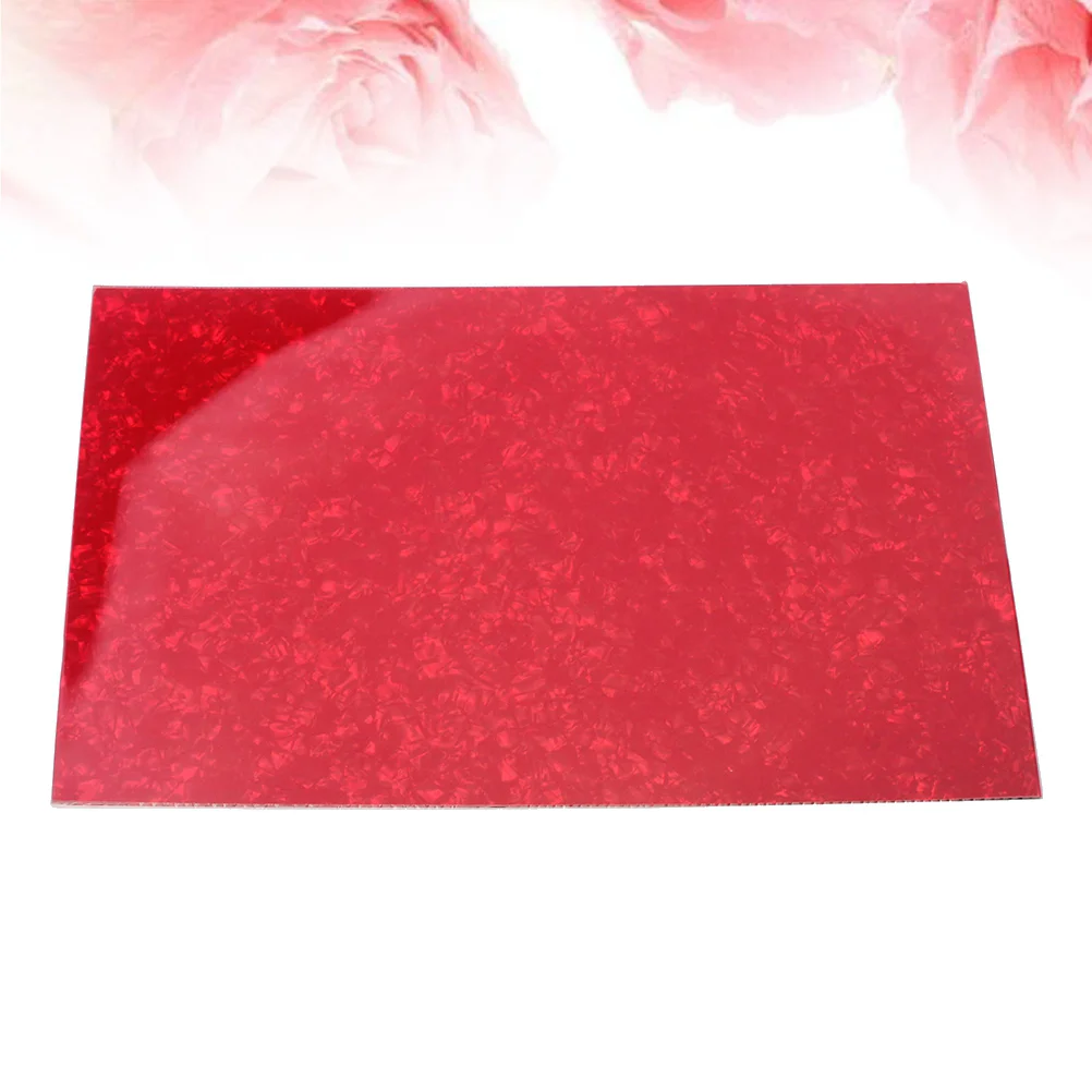 

44x29cm Self Adhesive Acoustic Guitar Pickguard Sheet Material 1Ply PVC Acrylic NonDeformation ScratchProtection Blank