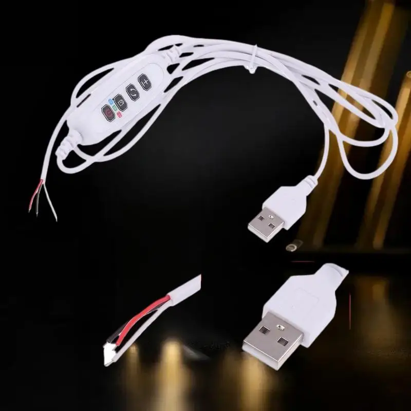 Plant Growth & Live Broadcast Light Control Timing Cable, Usb Powered DC 5V - Available in 1/3/5Pcs