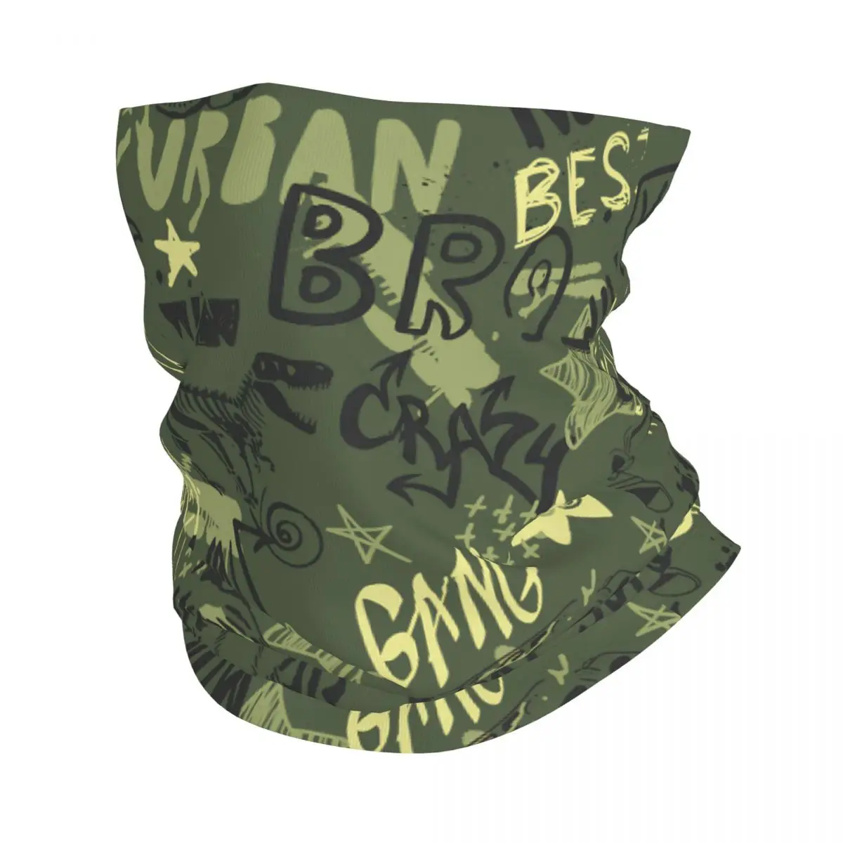 Textiles Wrapping Graffiti Art Pattern Bandana Neck Cover Motocross Face Scarf Balaclava Hiking Unisex Adult All Season