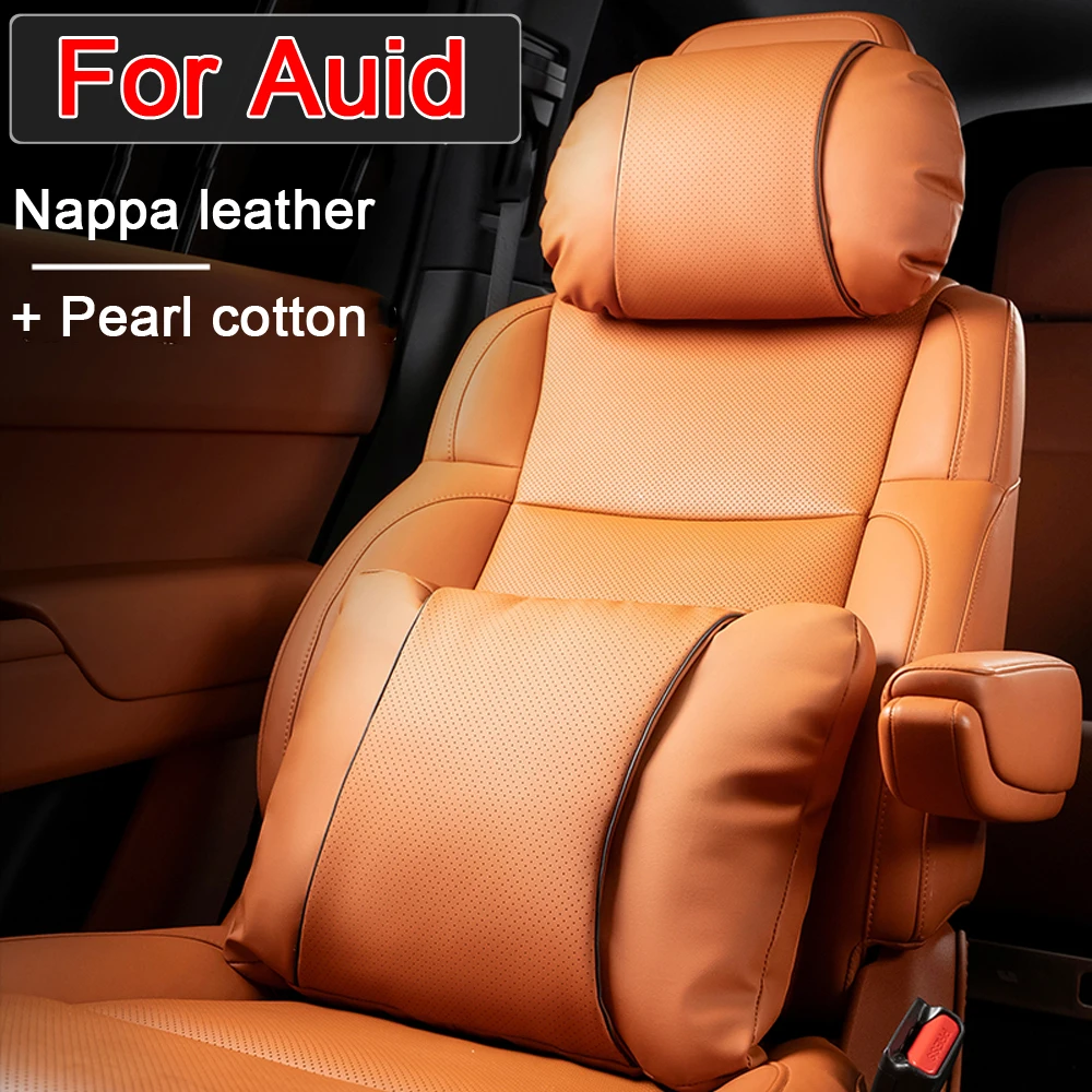 Top Quality Car Headrest Neck Support Soft Neck Pillow Seat Lumbar Pillow For Audi A4 A5 A6 A7 Q2L Q3 Q5 Q7 E-tron S3 S4 S5 TT