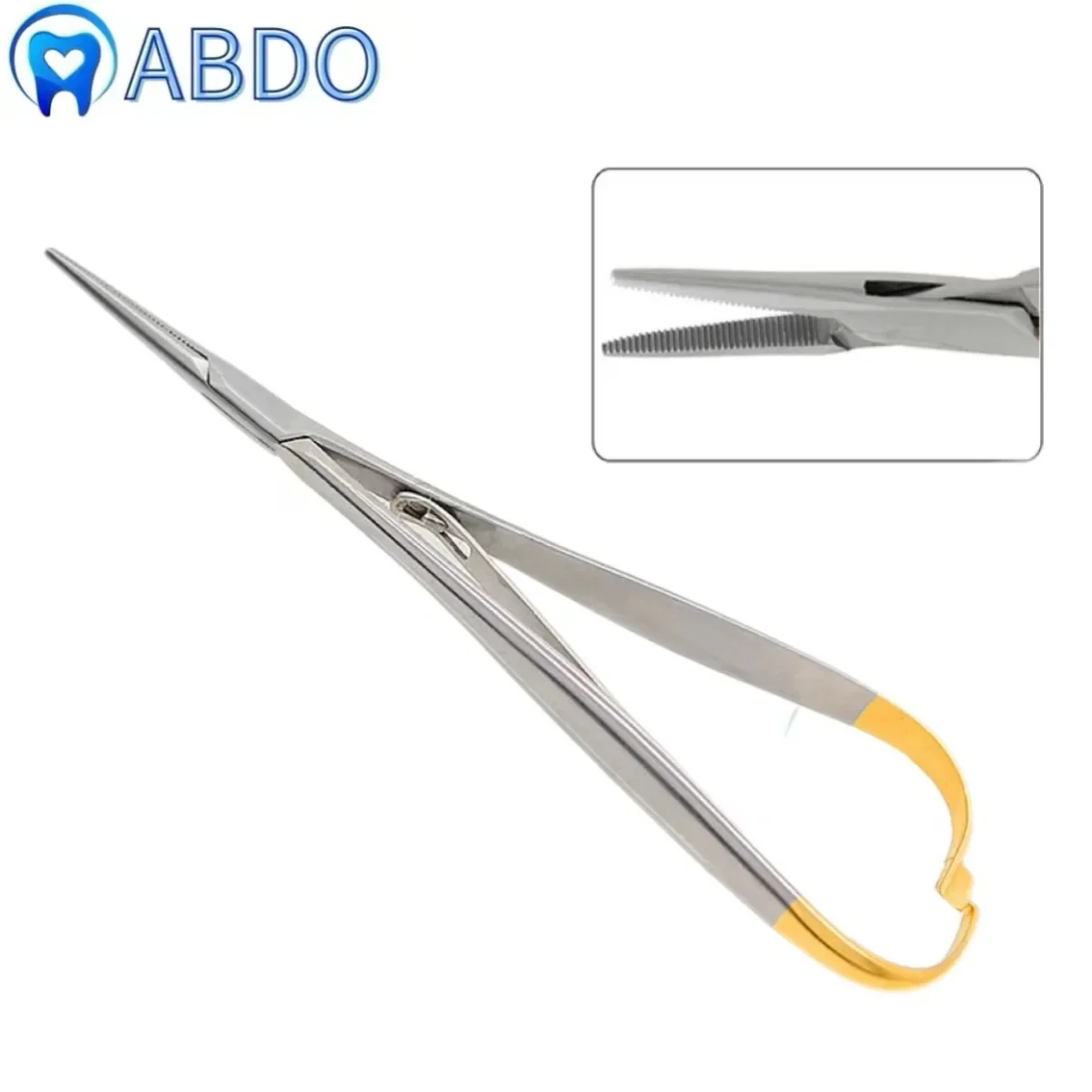 Dental Mathieu Needle Holder Pliers  Forceps Orthodontic Tweezer  Stainless Steel Dentist Surgical Instrument Equipment Tool