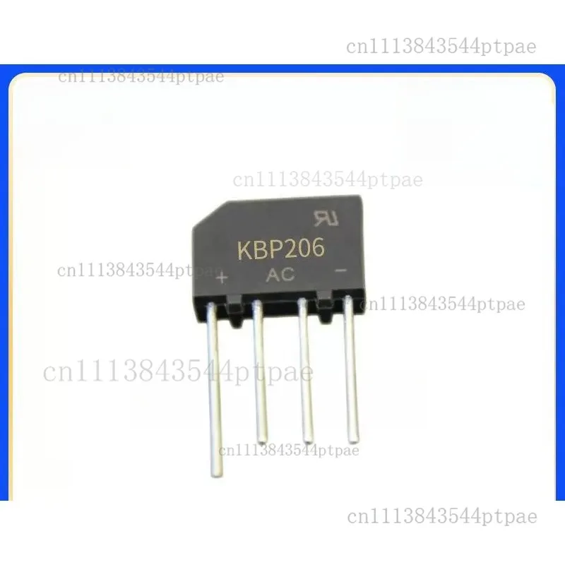 A KBP206 in-line Rectifier Bridge Stack