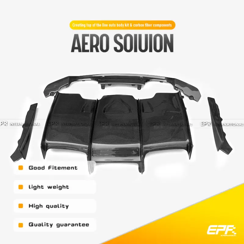 

Для BMW F80 M3 F82 M4 PSM Style Комплекты задних диффузоров — спортивный задний аэродинамический вид, бесшовная посадка, идеально подходит для внешней настройки M3/M4