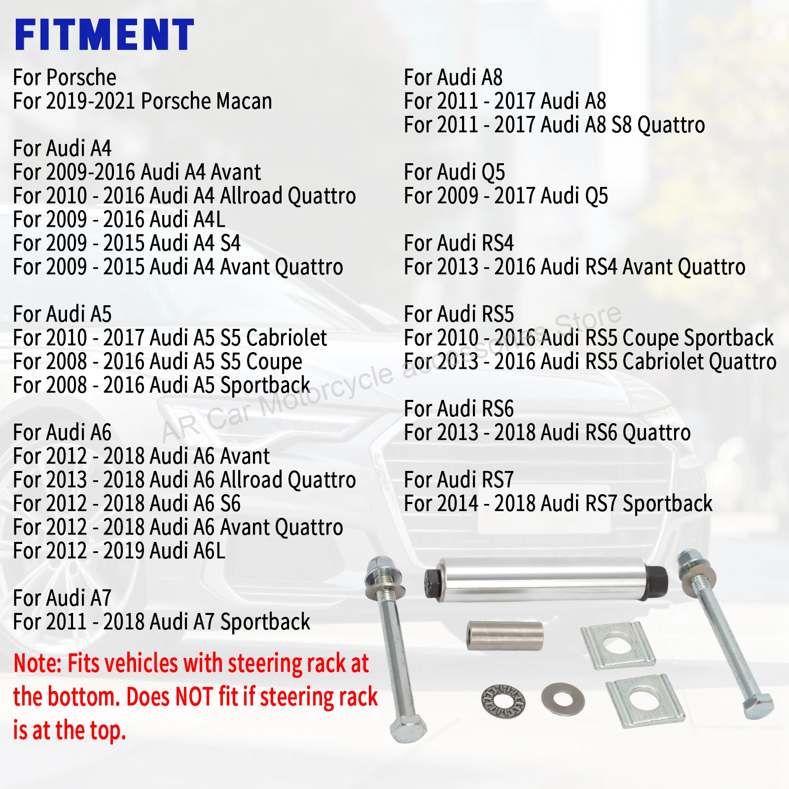 Für Audi Aluminium Vorderachslenker-Schraubentferner-Werkzeugset Ersatz M10 Schraubentferner N10491802 N10770901 WHT007963 – Detail 3