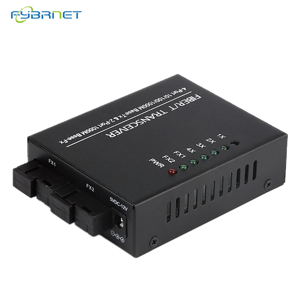 Imagem -03 - Fiber Media Converter Single Mode Simplex sc Fiber Optical Converter Portas Porto Rj45 20km 1310nm 1550nm pc