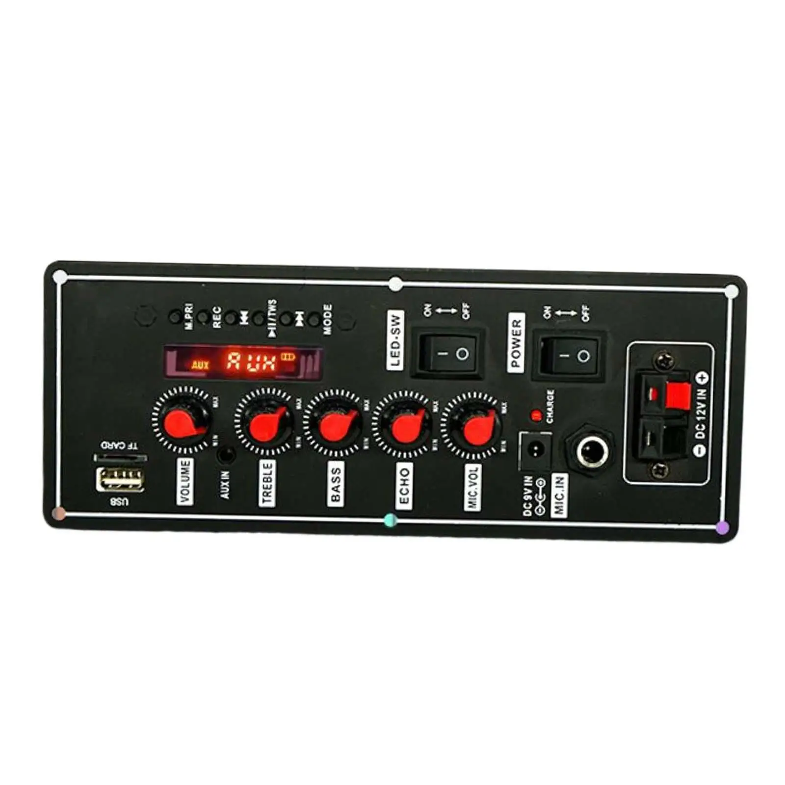 MP3 Decoder Module with Treble and Bass Adjustment Knob LED Display Screen Audio