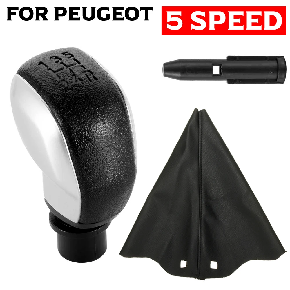 Gear Shift Knob Lever Shifter For Citroen C3 C4 C5 XSARA Sega Triumph C2 Elysee / Peugeot 106 206 206CC 207 307 308 408 607 608 view 5