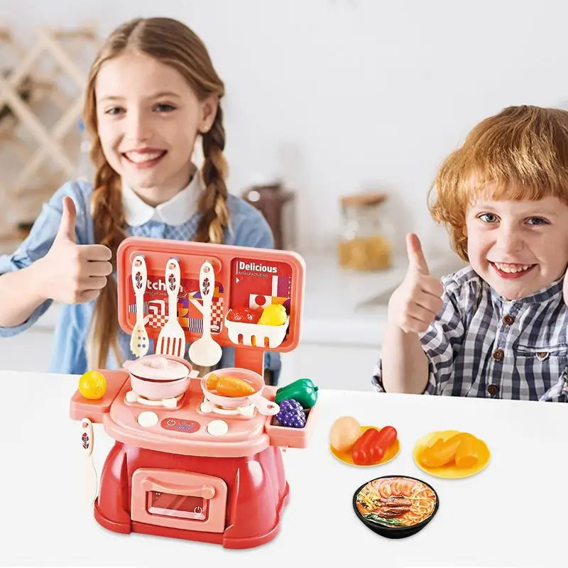 Ensemble de jouets de cuisine pour enfants, ustensiles de cuisine pour filles, jouet de cuisine pour bébé, fruits coupés, simulation de jeu de simulation, 45 pièces