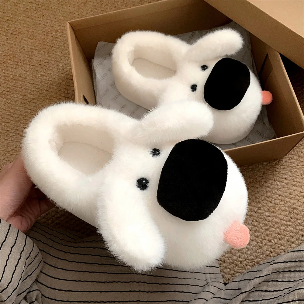 

Милые домашние тапочки с животными, теплые нечеткие носки-тапочки с захватами, нескользящие, уютные забавные подарки, нескользящая подошва, забавная домашняя обувь
