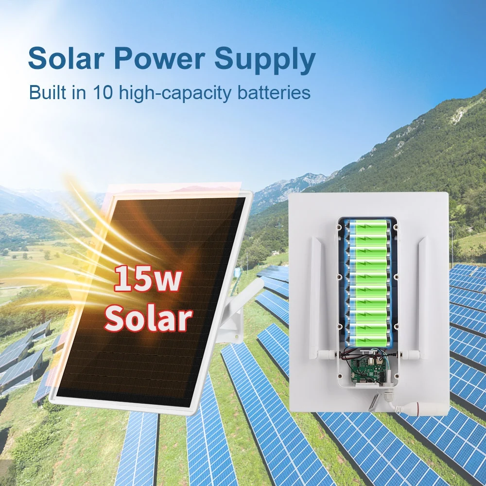 15W Solar Wireless WiFi Repeater 300Mpbs Eingebauter 25000mAh Akku WiFi Extender Signal Booster Kompatibel mit 2,4G WiFi Router