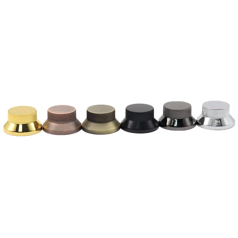 1pcs/2Pcs Guitar Bass Metal Top Hat Bell Speed Knobs for Les Paul SG Guitar