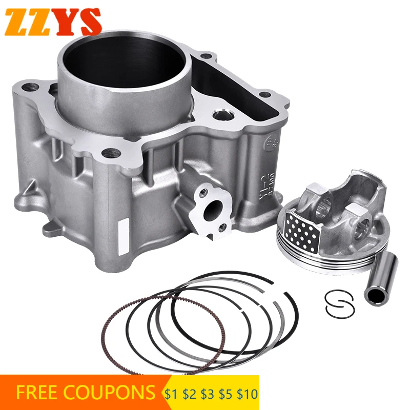 76mm Motorcycle Cylinder Head Overhaul Mat Piston Rings Gasket Top End Kit Set Assembly For Yamaha Scooter EVOLIS 300 ABS 2017