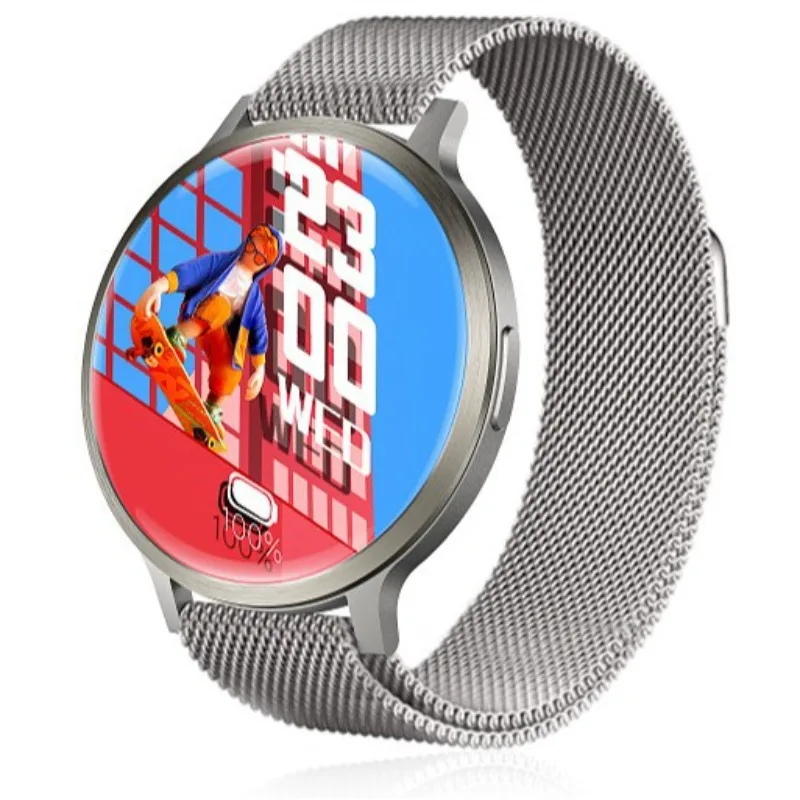 

Ультратонкий корпус Amoled, большой экран, 1,73 дюйма, большой аккумулятор, кислород в крови, режим нескольких упражнений для сна