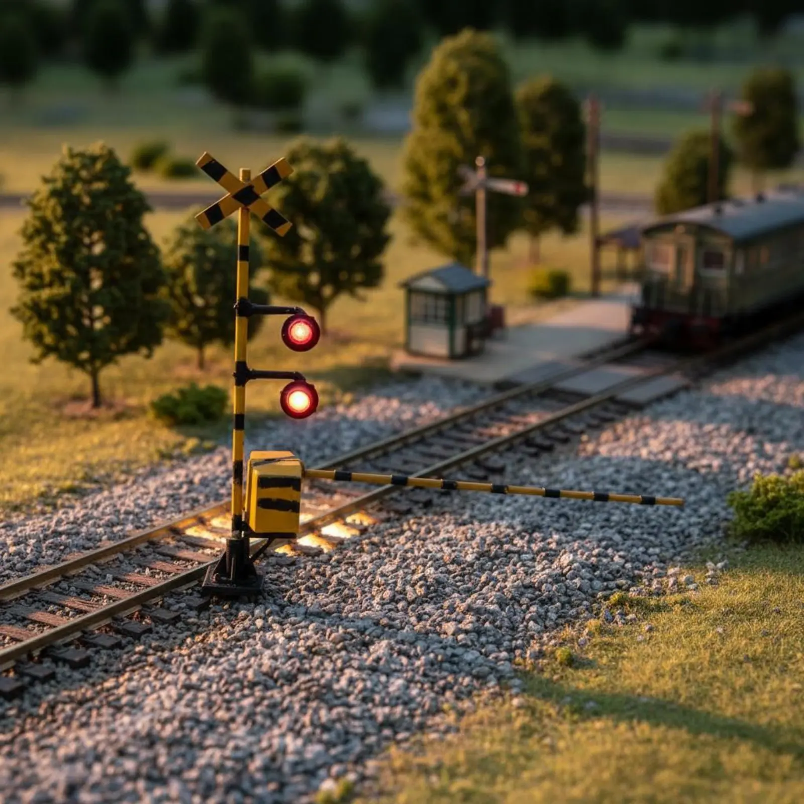 Model Railroad Lamp Realistic Scale Railway Light Model Street Light Built in LEDs LED Lamppost Long Lasting