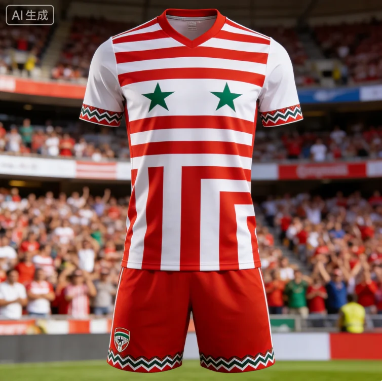 

2026 New Fashionable Best-selling Syrian Jersey Men's Set Y2K Oversized Training Fitness Quick-dry T-shirt + Shorts 2-piece Set