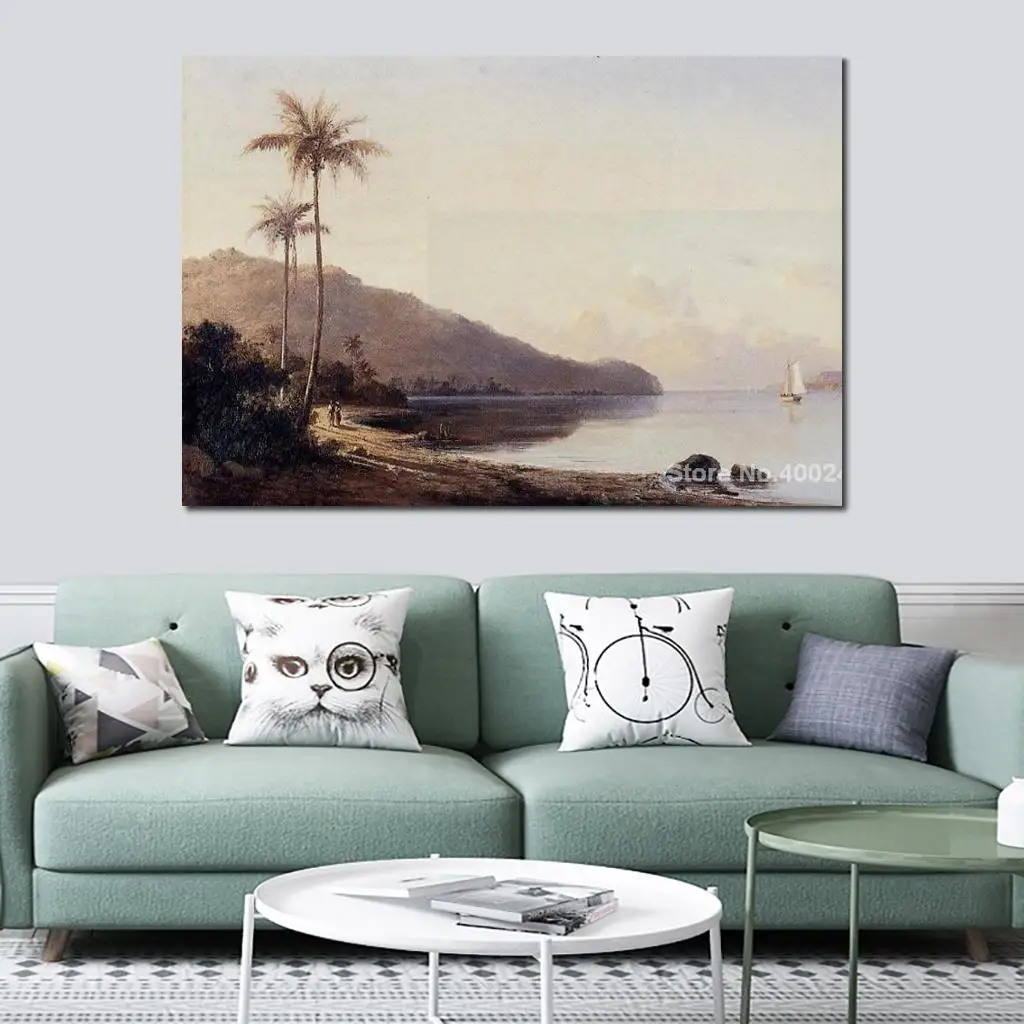 Canvas Art Reproduction A Creek in Saint Thomas, Antilles Camille Pissarro Paintings for Sale Hand-Painted High Quality