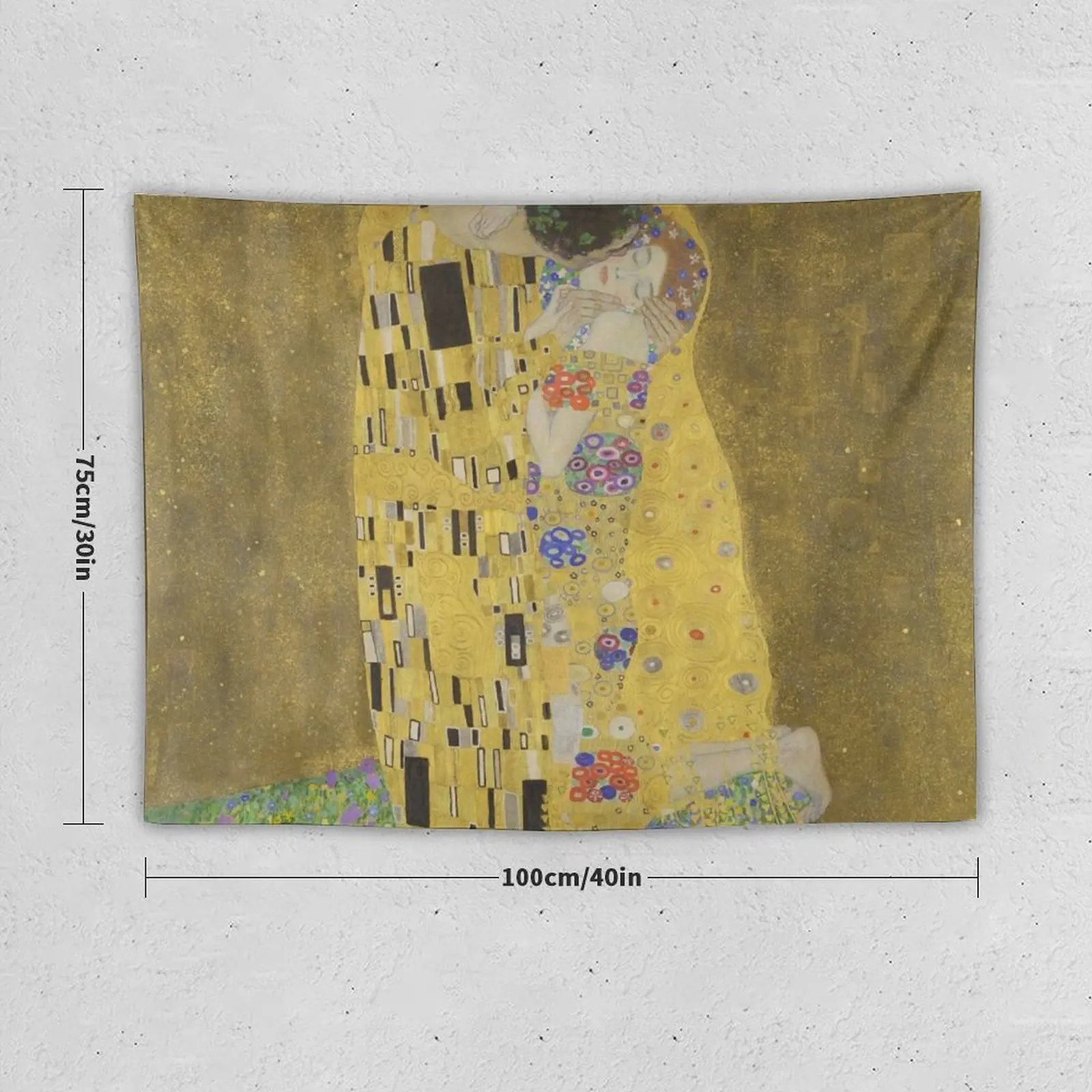 The Kiss - Gustav Klimt Tapestry Outdoor Decoration Decoration Pictures Room Wall Tapestry