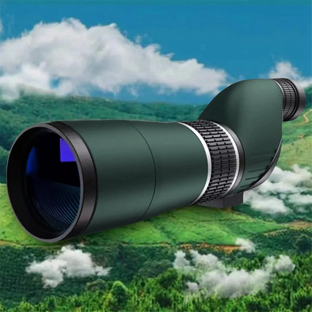 Monocular Zoom Telescope Bak4 Prism Waterproof and Anti-Fog Camping Bird Watching Landscape Mobile Phone Telescope