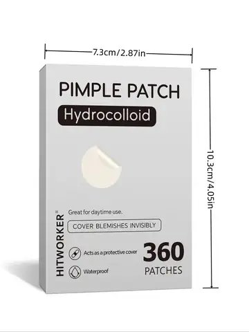 360pcs Face Acne Patch Invisible Skin Care Pimple Acne Patches Anti-inflammatory Healing Absorbing Spot Sticker Covering Acne