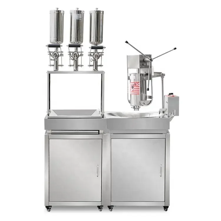 Factory Churros Machine With Fryer Spanish Churro Machine With Fryer Churros Maker With Fryer 5L Hot Sale