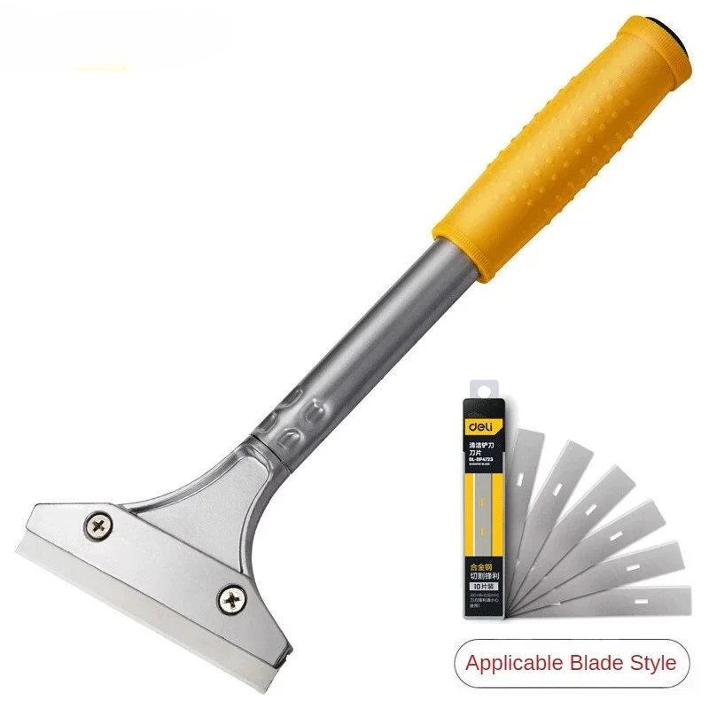 1pc  Stainless Steel Wallpaper Paint Tiles Flooring Scraper 600 mm Remover With Blade Household Cleaning Tools