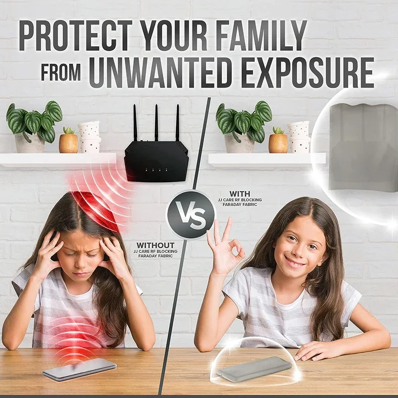 قماش فاراداي لحماية عالية التردد: كتل 4G، 5G WIFI إشارات، قماش حماية EMF/EMI، رائعة للاستخدام اللاسلكي بنفسك