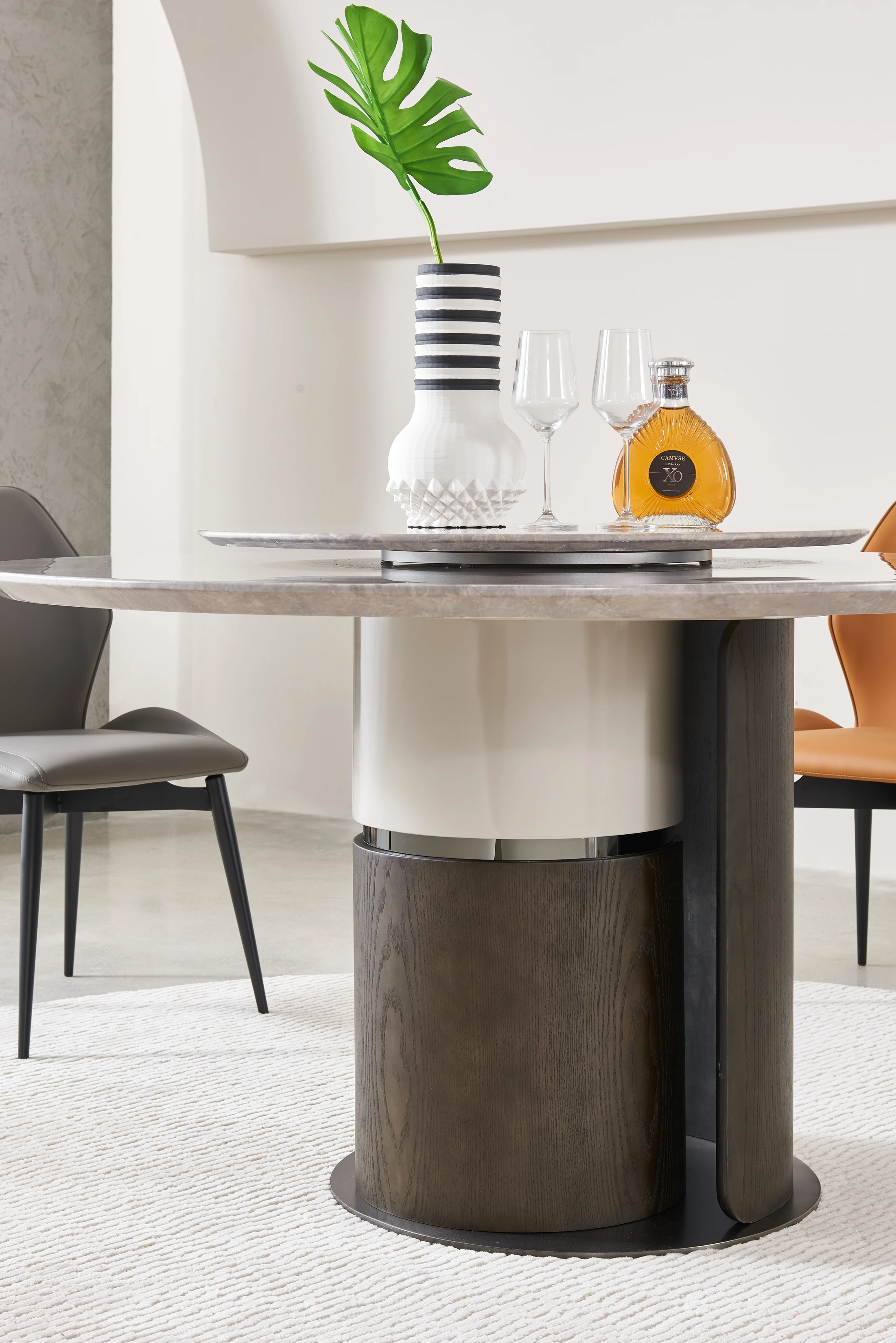 %e forSintered Stone Dining Table | Heat-Resistant & Scratch-Proof | Modern Apartment/Villa Dining Room Furniture*