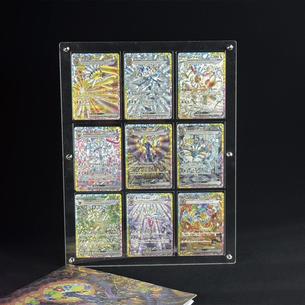 

9pcs Diy Ptcg Eeveelution Sv8A Japanese Version Collection Card Coarse Flash Classic Umbreon Sylveon Card Child Birthday Gift