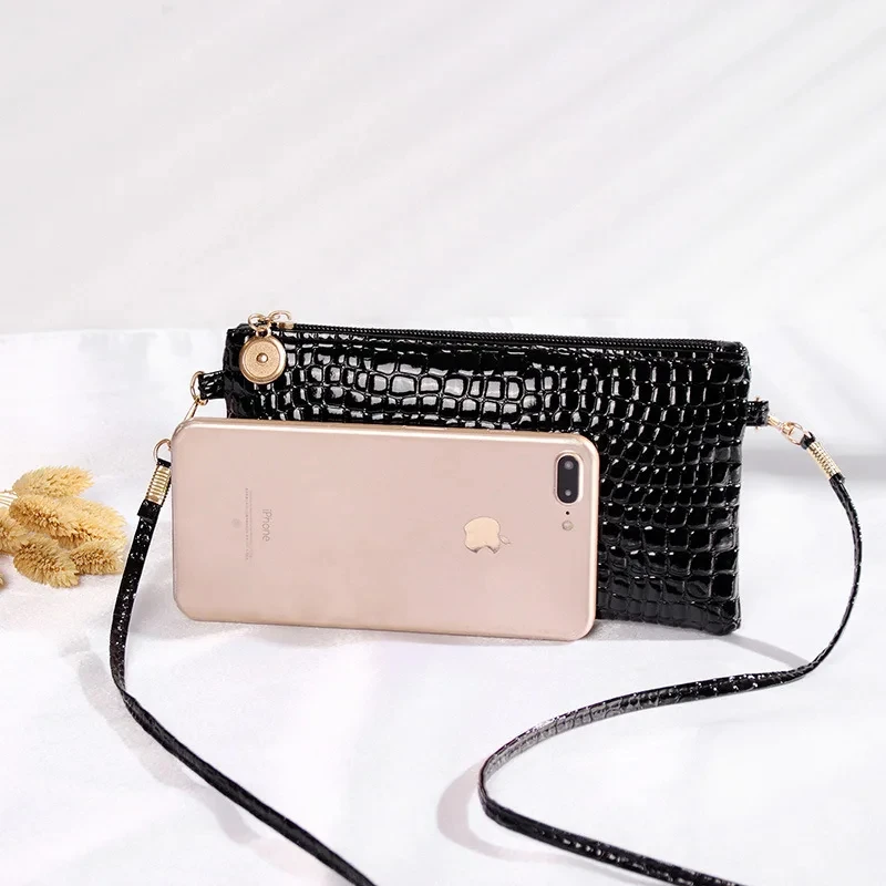 Mini Pu Fashion Women Shoulder Bag Messenger Bag Designer Luxury Crocodile Pattern Phone Coin Purse Girls Handbag Tote Bag