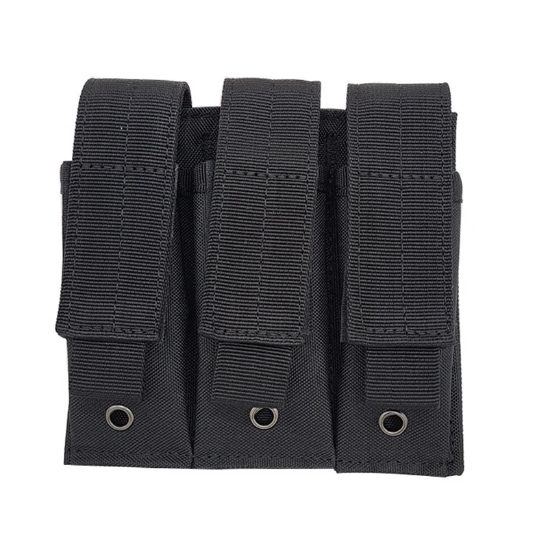 Molle Tactical Triple Pistol Magazine Bag Outdoor Open Top Single Double 9MM Magazine Bag Holder Glock M1911 92F CZ75