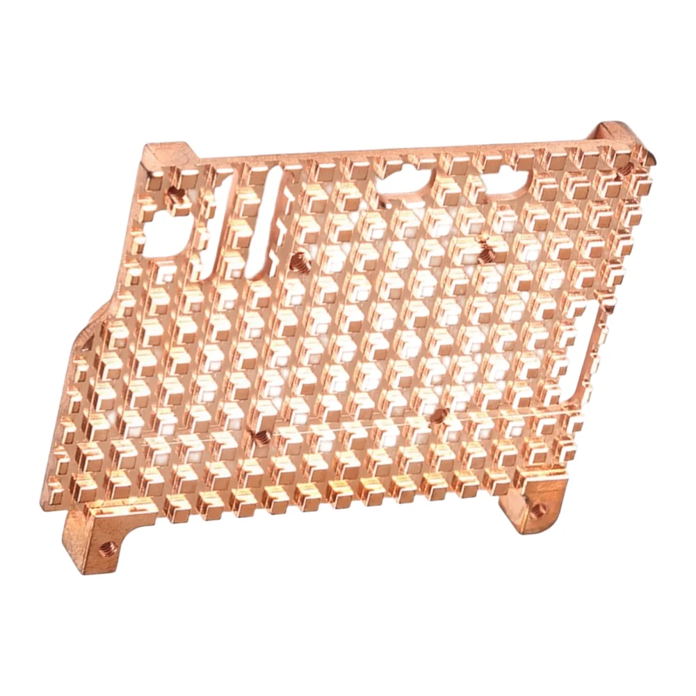 Pure Copper Heatsink Passive Cooling Plate With Silicone Pad And Support For Raspberry Pi 5 Computer