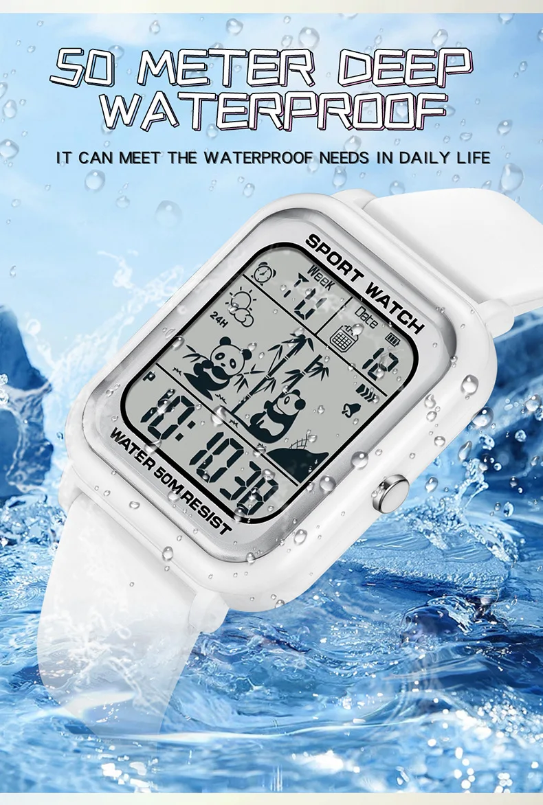 Sanda นาฬิกา6120 TPU แบบนิ่มนาฬิกาดิจิตอลสำหรับผู้ชายจับเวลาการเคลื่อนไหวแบบ2023มาใหม่ล่าสุด