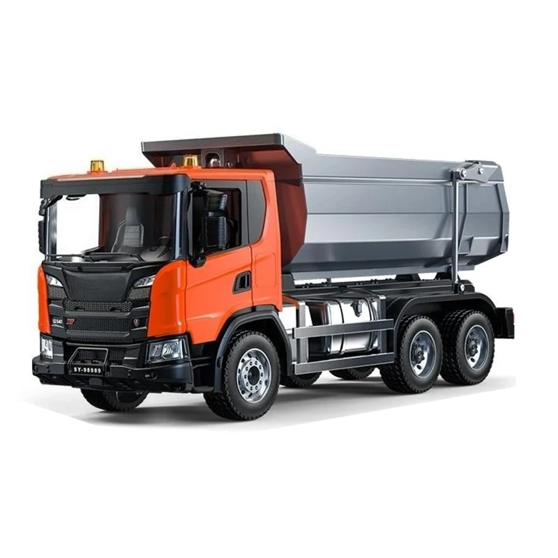 Double E E593 RC Dumptruck 1/20 G540 Elektrische RC Truck Simulatiemodel met Verlichting Geluidssysteem Speelgoedauto SCA Officiële Licentie - afbeelding 2