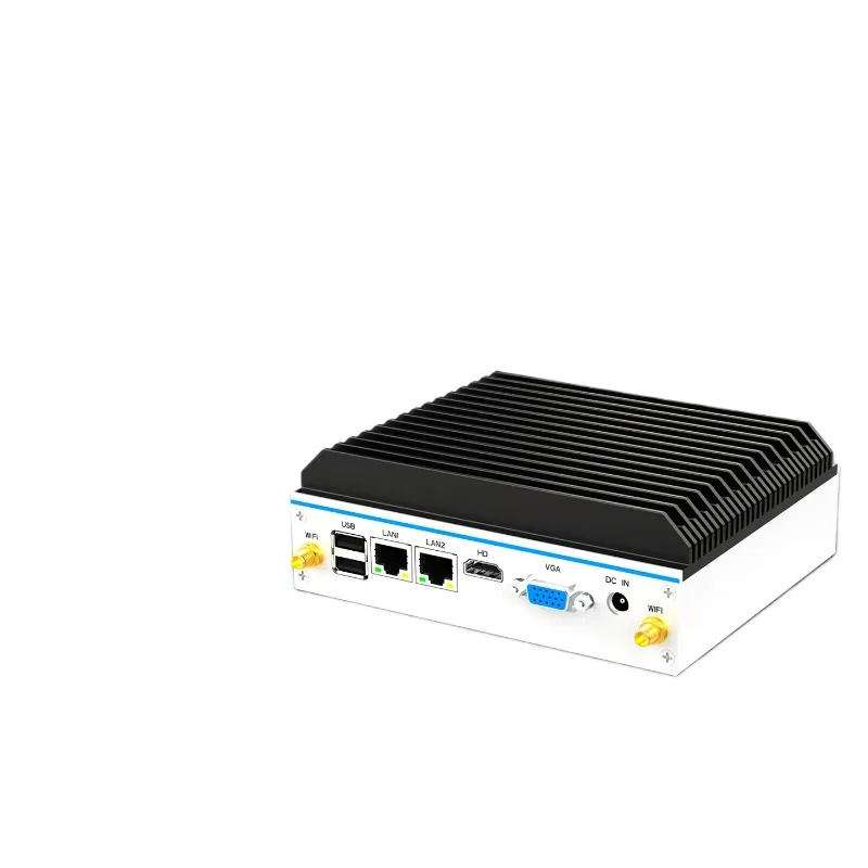 Ndustrial PC N2830 Quad Core Dual LAN Dual Ports Fanless System for Vision 1 pcs