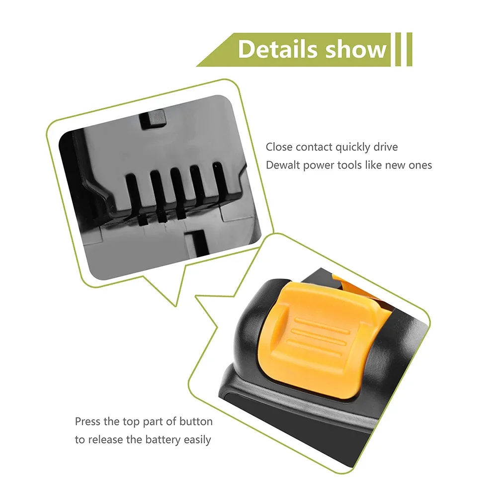 Dla DEWALT 12V 4000mAh DCB120 DCB127 DCB121 10.8V DCB120 DCB127 DCB121 DCB100 DCB101 DCB119 litowo-jonowy akumulator elektronarzędzi