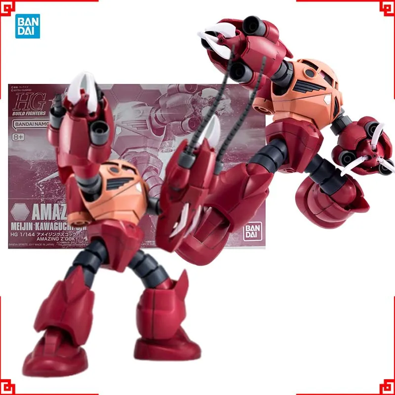 

Bandai Gundam Model Kit HG Удивительная фигурка Zgok Gunpla Строительный комплект Gundam Коллекционные фигурки аниме Игрушки для мальчиков Подарок