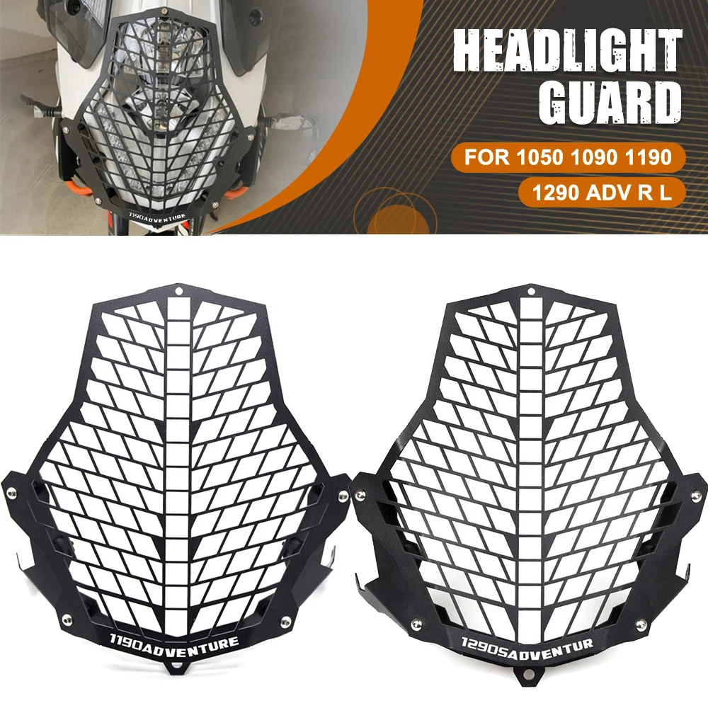 

For 1050 1090 1190 R / L 1290 Super Adventure Front Head Light Lamp Guard Headlight Grille Protector Cover 1290 SUPERADVENTURE