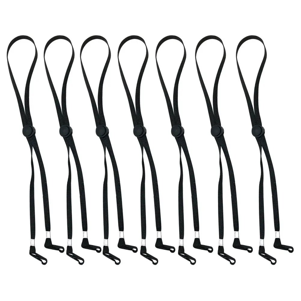 

12Pcs Adjustable Length Face Mask Lanyard Anti-Lost Safety Holder Durable Metal Plastic Mask Buckles Eyewear Retainer