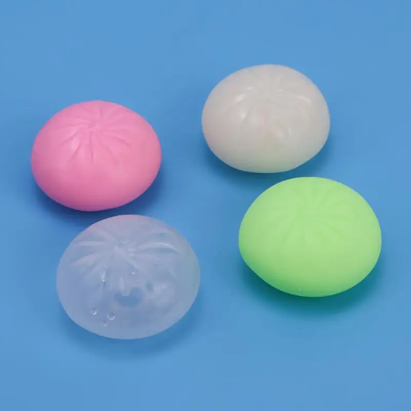 Realistic Simulation Bun Squeeze Stress Toy with Plug DIY Empty Skin Portable Fidget Toy for Outdoor Indoor Relaxation