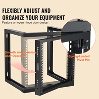 SucceBuy 9U Wall Mount Rack 150lbs Max Load Capacity Open Frame Server Network Rack with Cage Nuts Screw for Server IT Equipment 2