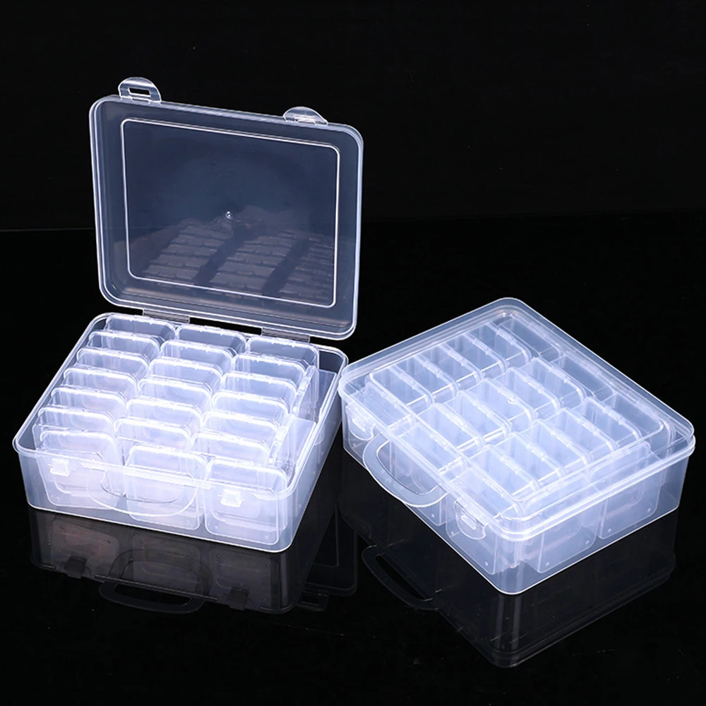 

Diamond Painting Organizer Box Plastic Storage Container for Embroidery Mosaic Utensils And Accessories Tool Storage Accessory