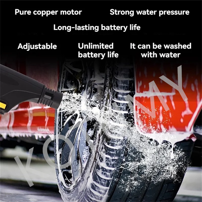 New Foldable Multi-functional Wireless Car Washing Machine Portable 13L Large Capacity and High-pressure Water Gun