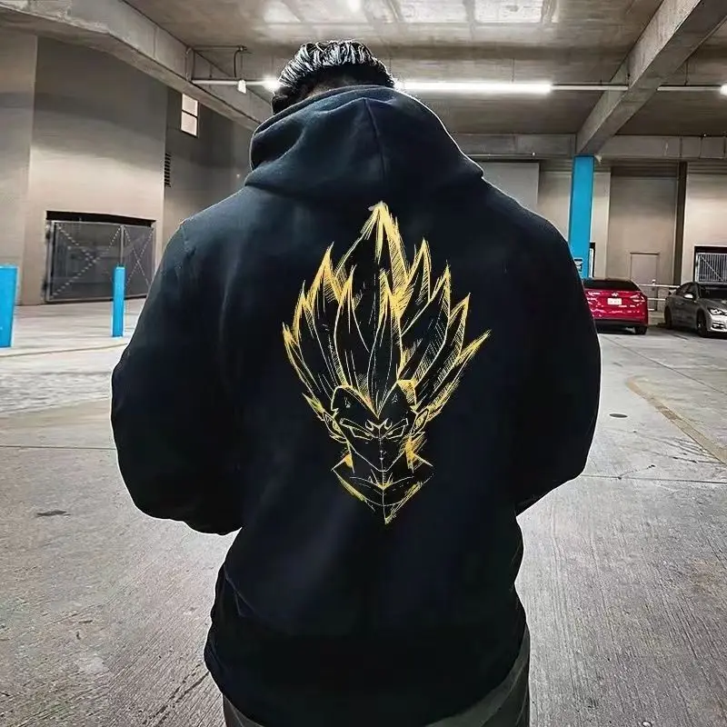 

Autumn Men Gym Hoodies Cotton Sport hooded Pullover Anime Print Casual Sweatshirts Tops Fleece Hoodies High Quality Clothing