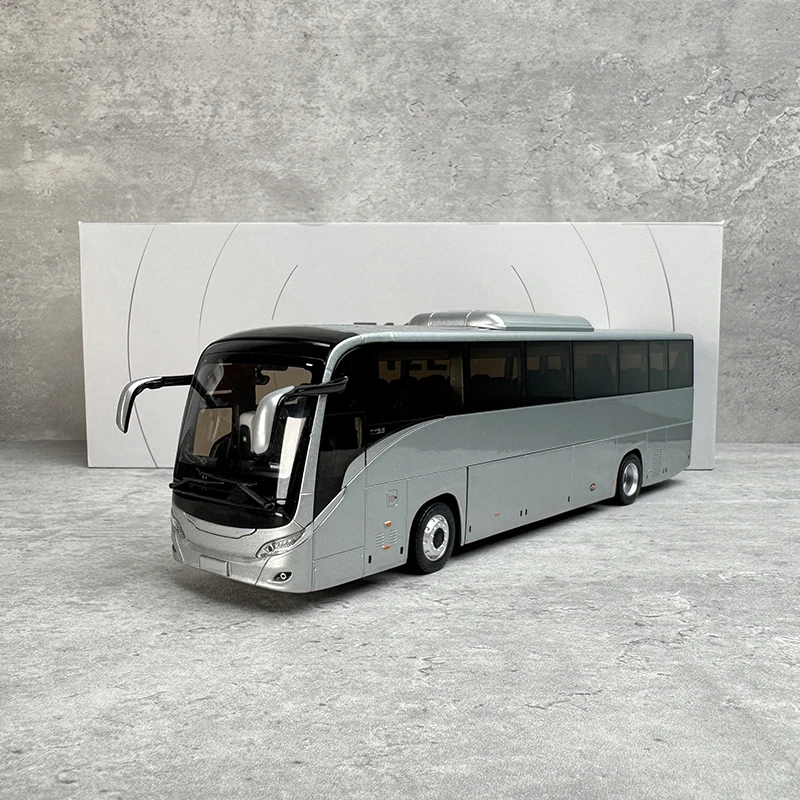 1/42 Original Yutong Bus T12E modelo versión en el extranjero autobús de carretera turismo autobús coche en miniatura de aleación